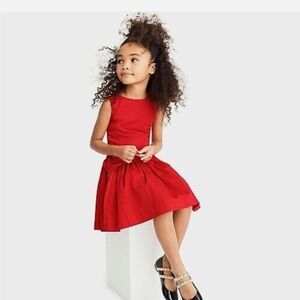 Crewcuts Red Tie-waist Dress